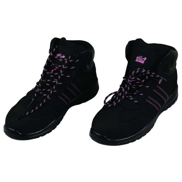 DOT Black and Pink Jasmine Ladies Safety Shoes - Size 8