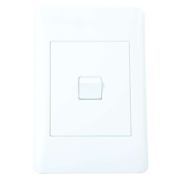Lesco Apollo White 1-Lever 1-Way Light Switch 2x4