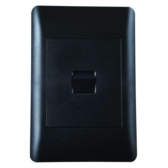 Lesco Apollo Black 1-Lever 1-Way Light Switch 2x4