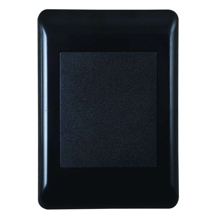Lesco Apollo Black Blank Cover Plate 2x4