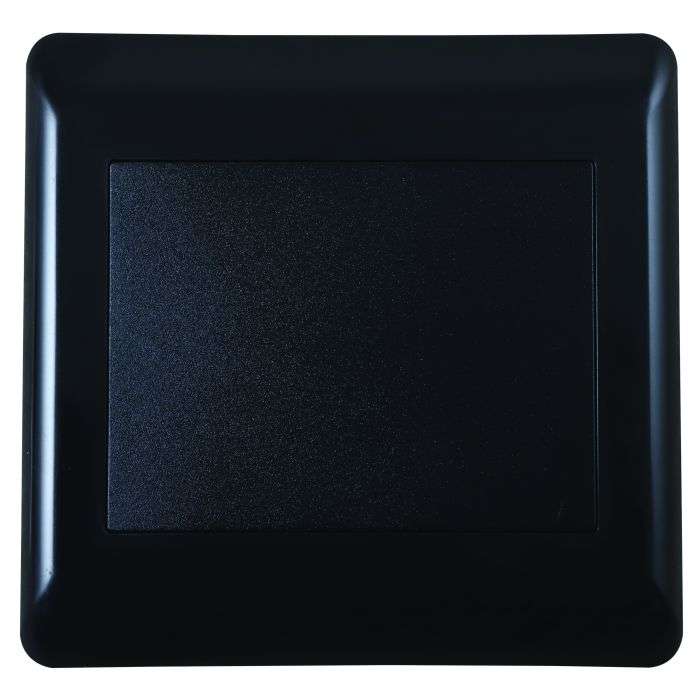 Lesco Apollo Black Blank Cover Plate 4x4