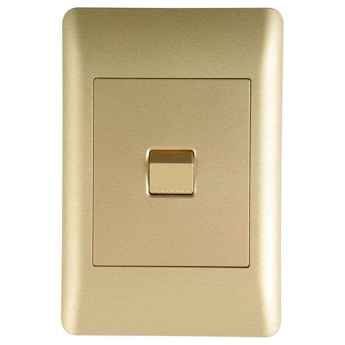 Lesco Apollo Gold 1-Lever 1-Way Light Switch 2x4