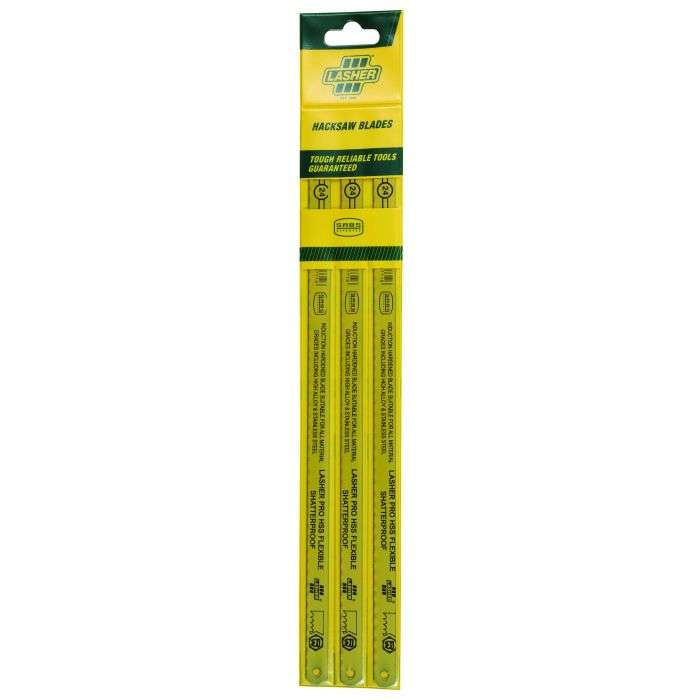 Lasher Pro Hacksaw Blades 24TPI - 3 Pack