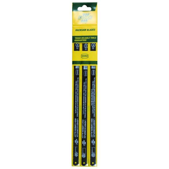 Lasher Econoflex Mixed Pack Hacksaw Blades