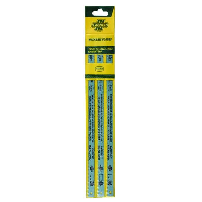Lasher Lashercut Hacksaw Blades 24TPI - 3 Pack