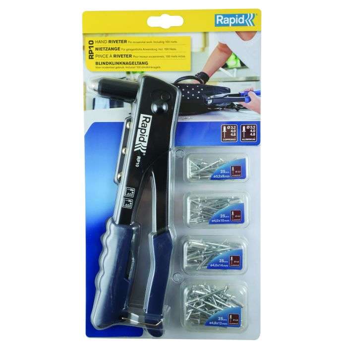 Topline RP10 Hand Riveter Kit With Rivets