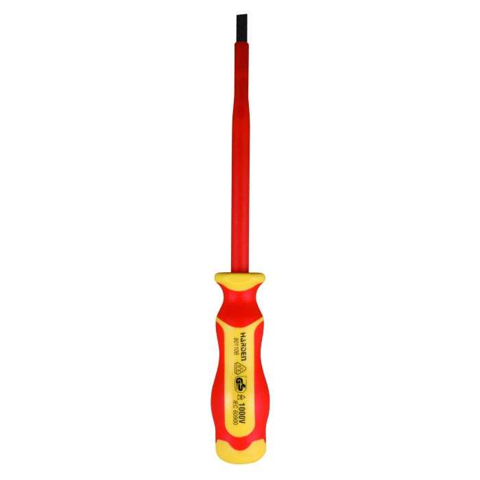 Harden 1000V Electric Slotted Screwdriver 6.5 x 150mm