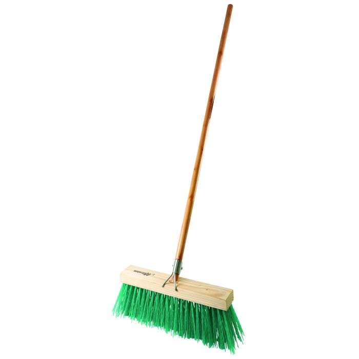 Academy Brushware Wooden Handle Bass Broom 375mm