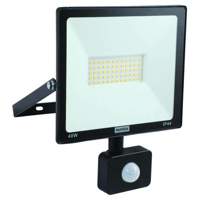 Eurolux 40W LED Floodlight with Sensor