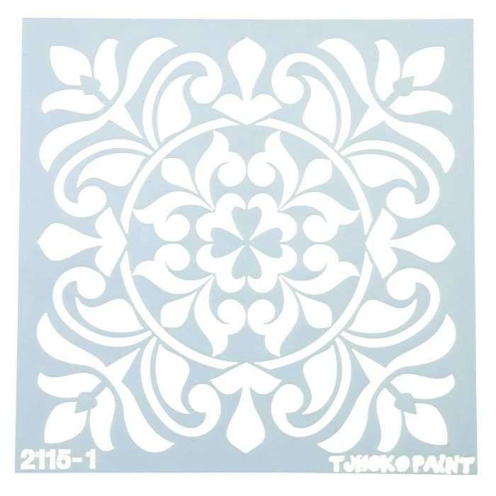 Tjhoko Decorative Moody Stencil 15 x 15cm 158