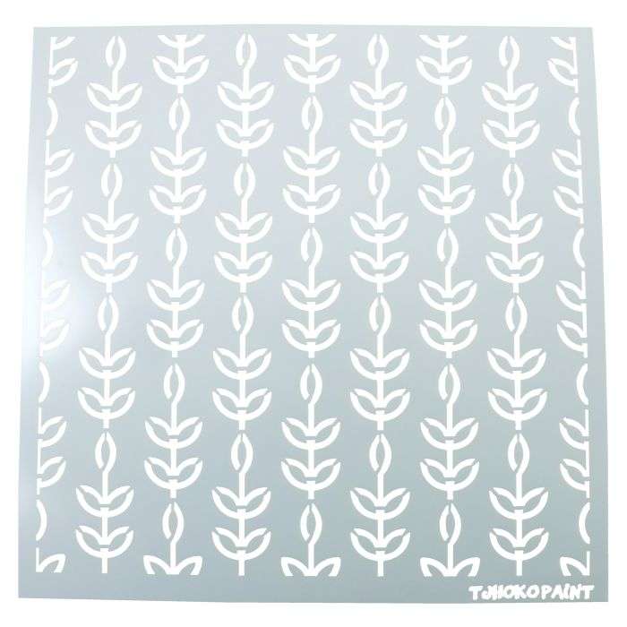 Tjhoko Decorative Leaves Stencil 30 x 30cm 10
