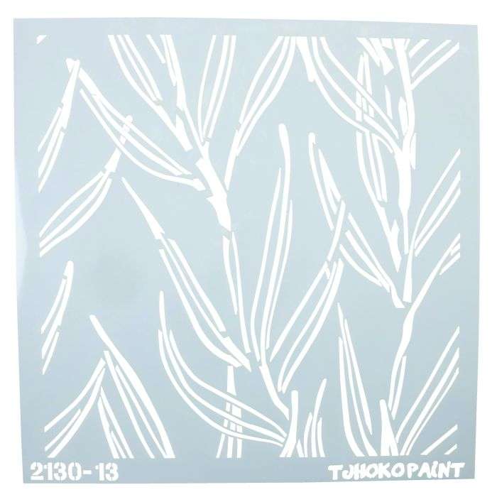 Tjhoko Decorative Leaves Stencil 30 x 30cm 5