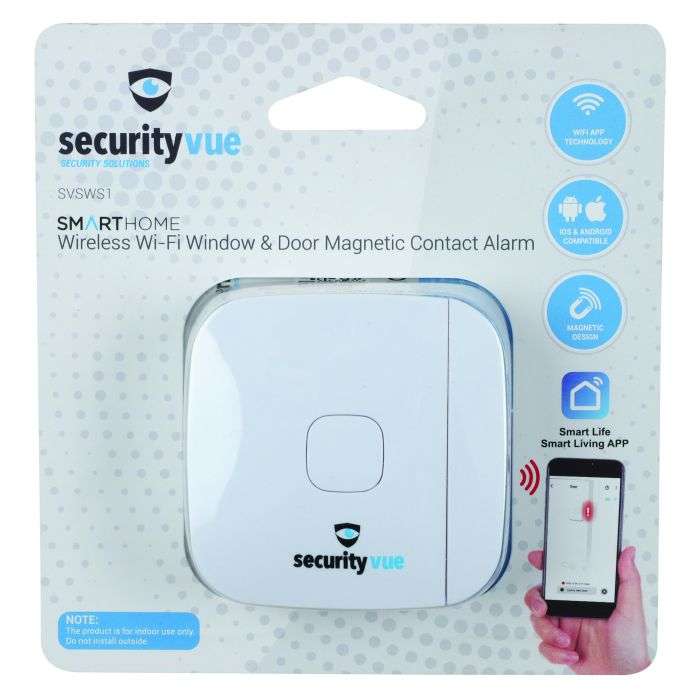 Securityvue Smarthome Wireless Wi-Fi Window & Door Magnetic Contact Alarm