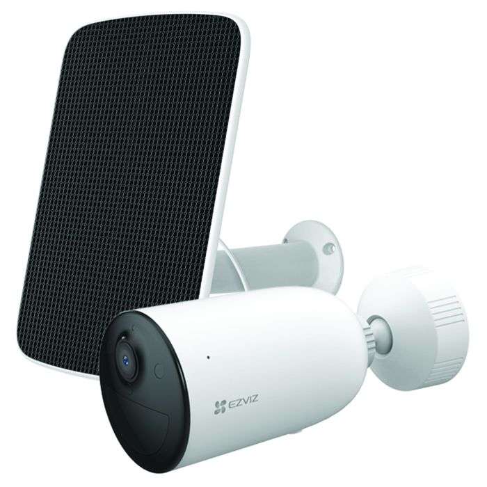 Ezvis Battery Powered Wifi Camera With Solar Panel 1080P