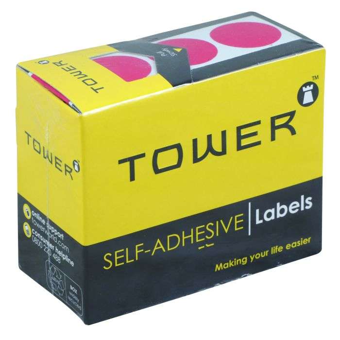Tower Red 19mm Diameter Craft Labels
