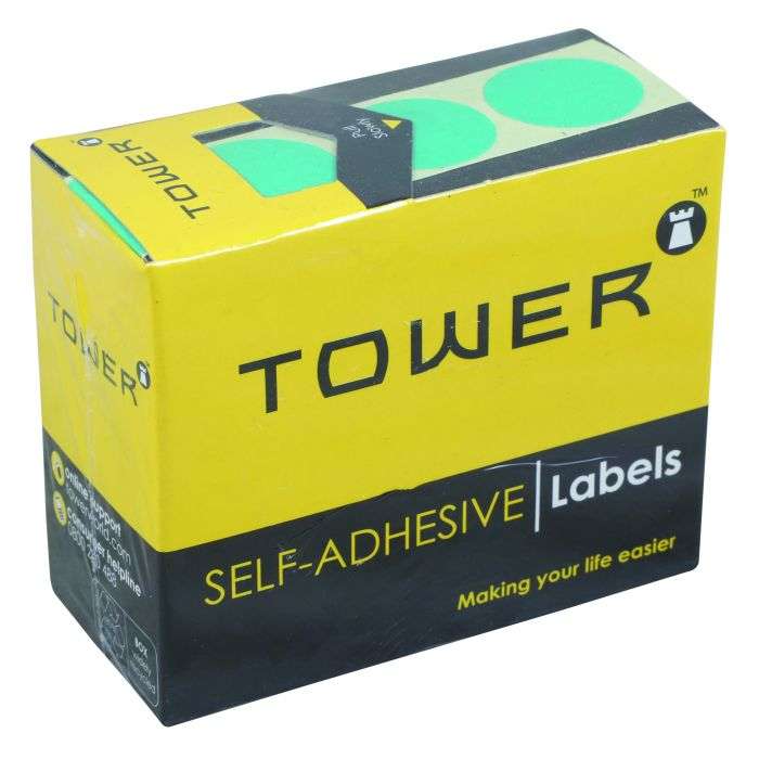 Tower Green 19mm Diameter Craft Labels