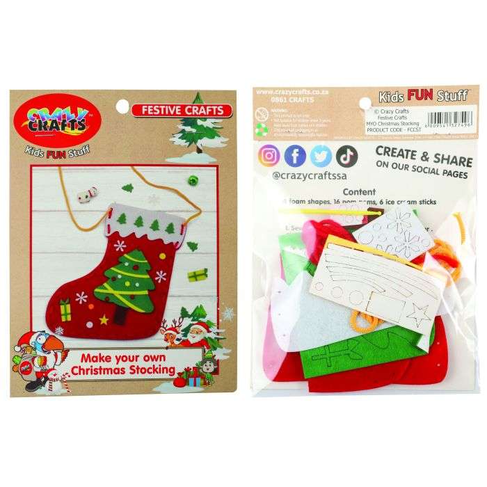 Crazy Craft Christmas Stocking Kit