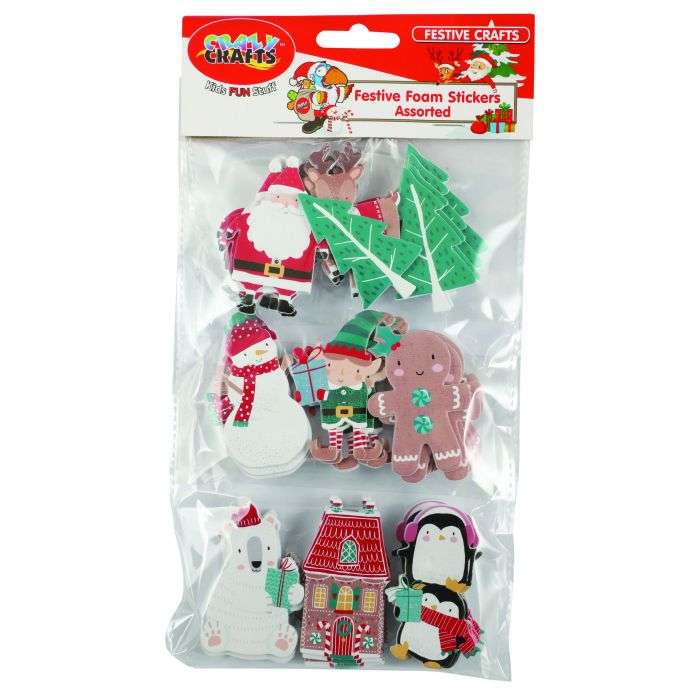 Crazy Craft Assorted Festive Foam Stickers