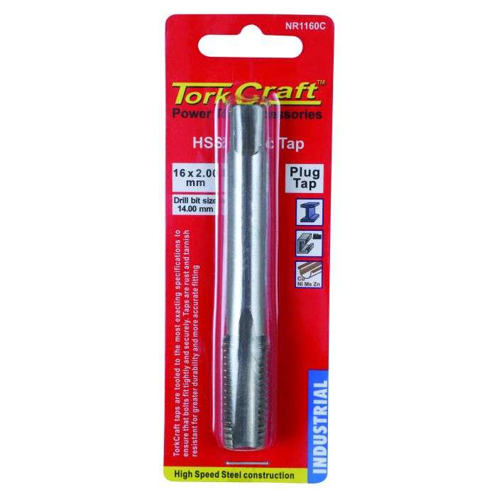 Tork Craft HSS Tap Cutting Tool 16x12MM NR1160