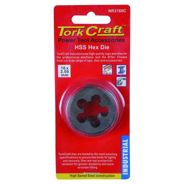 Tork Craft HSS Die Hex Nut 16x2mm