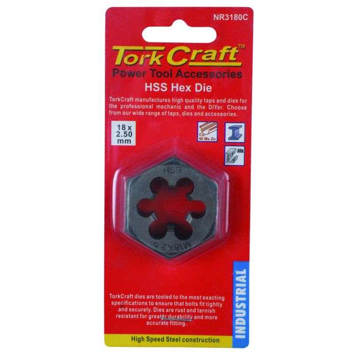 Tork Craft HSS Die Hex Nut