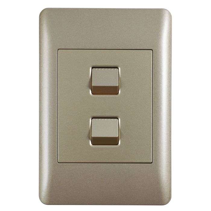 Lesco Apollo Gold 2-Lever 1-Way Light Switch