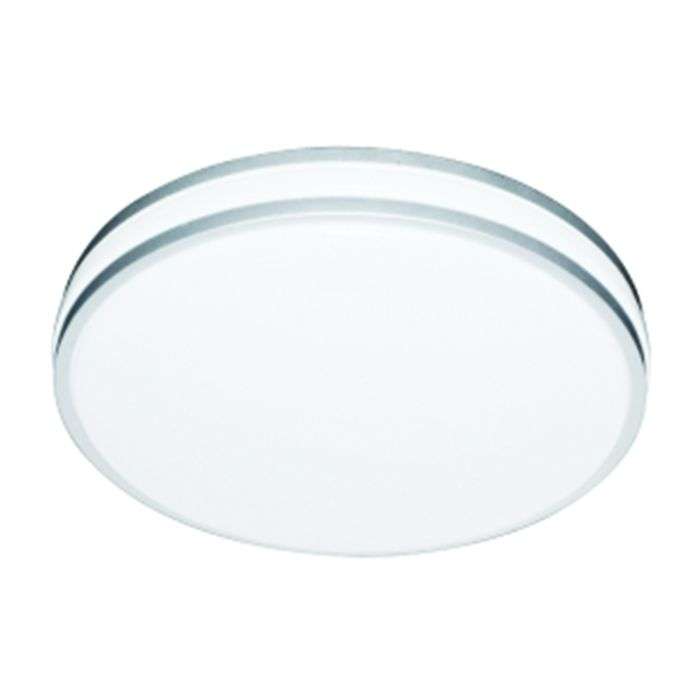 Bright Star Silver 16W LED Bathroom Ceiling Light 350mm