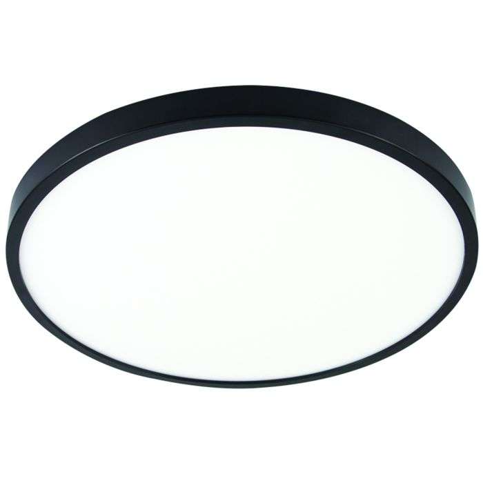 Bright Star Black 48W LED Bathroom Ceiling Light 500mm