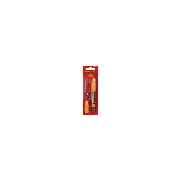 Tork Craft Precision Pocket Screwdriver 4 IN 1 Carded