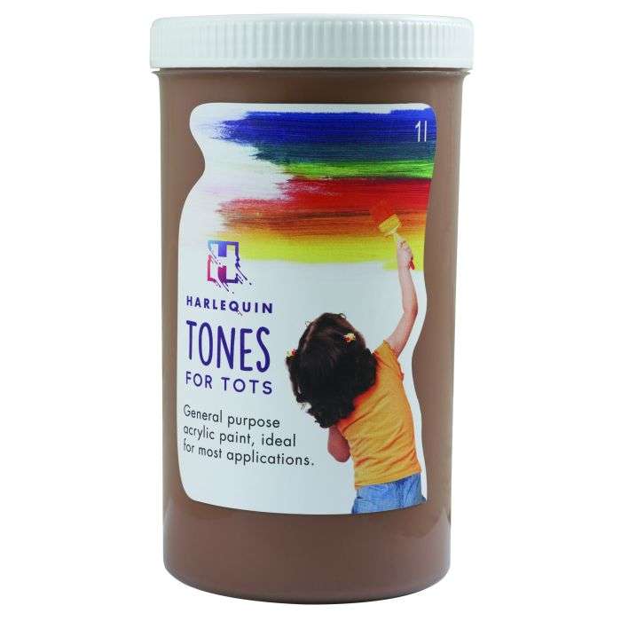 Harlequin's 1L Choc Brown Tones for Tots Craft Paint