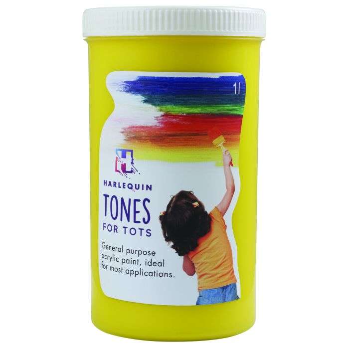 Harlequin's 1L Lemon Yellow Tones for Tots Craft Paint