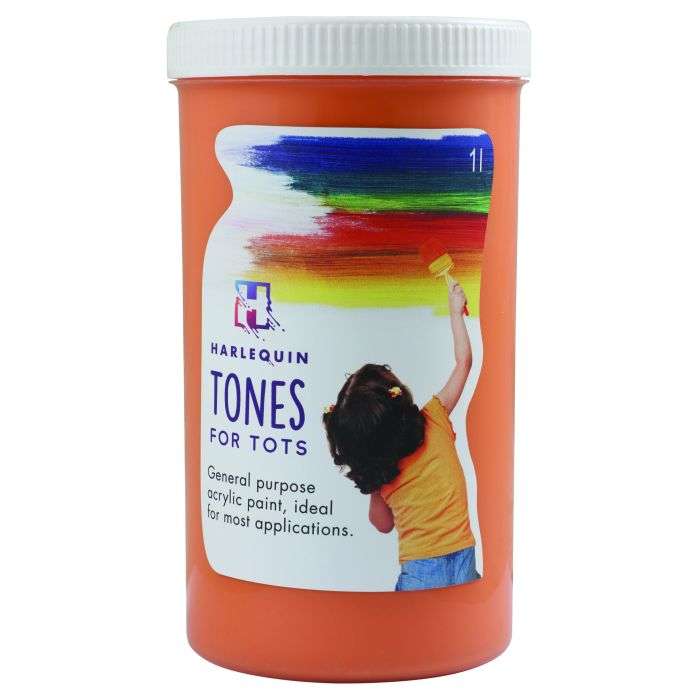 Harlequin's 1L Orange Crush Tones for Tots Craft Paint