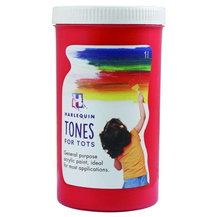 Harlequin's 1L Red Rove Tones for Tots Craft Paint