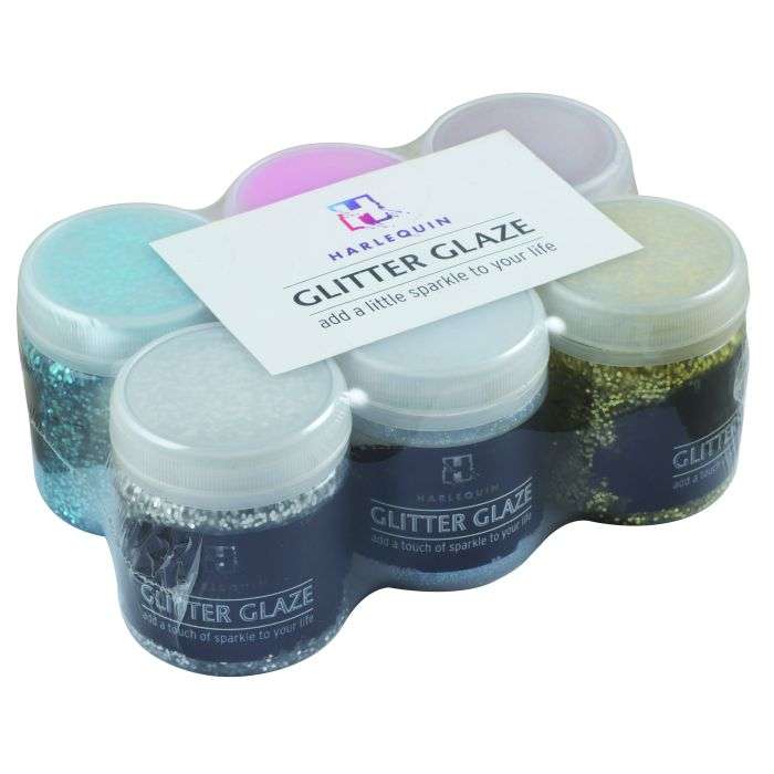 Harlequin's Glitter Glaze Paint Kit 6 x 100ml