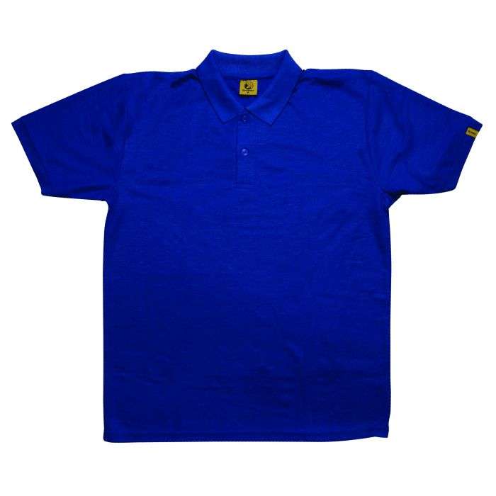 Golf Shirt Royal Blue PIQUE Medium
