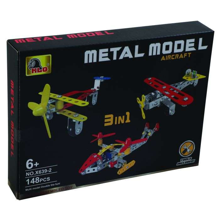 Ideal Toys Metal DIY 3IN1 Aircraft Model