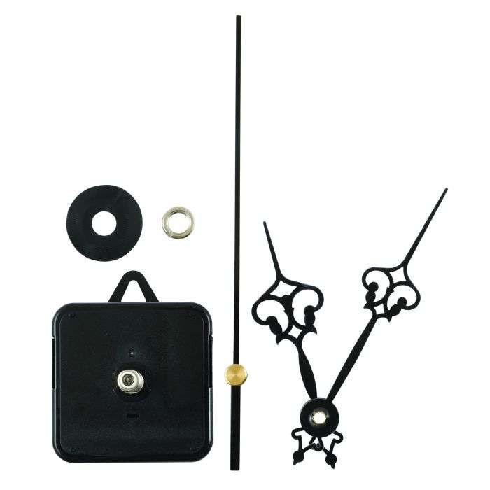 A.Shak Black Craft Mechanism Clock 300MM