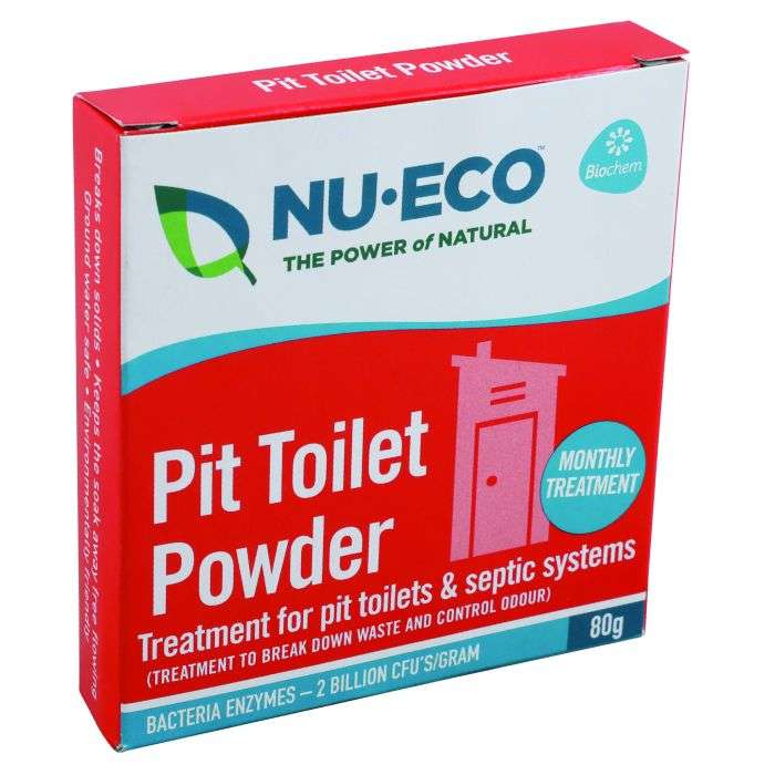 Nu-Eco 80g Pit Toilet Powder