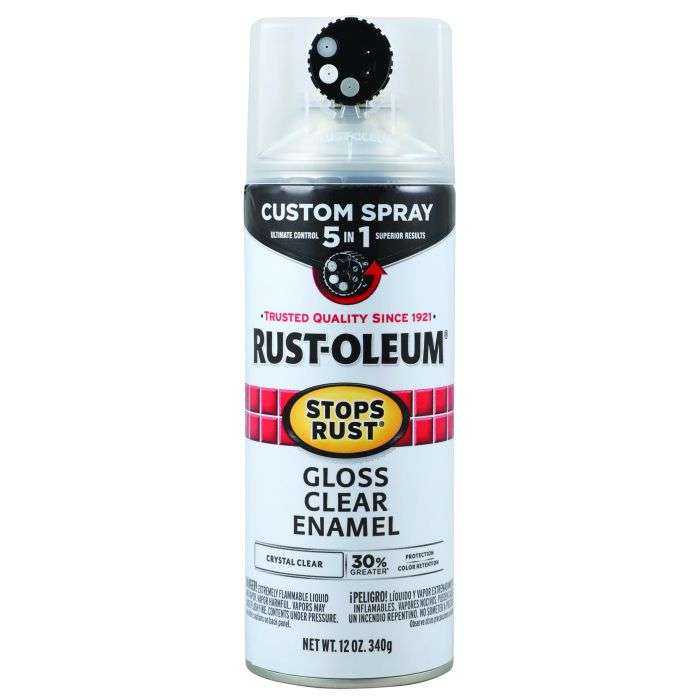 Rust-Oleum Clear Spray Paint Stops Rust 5In1 340g Gloss
