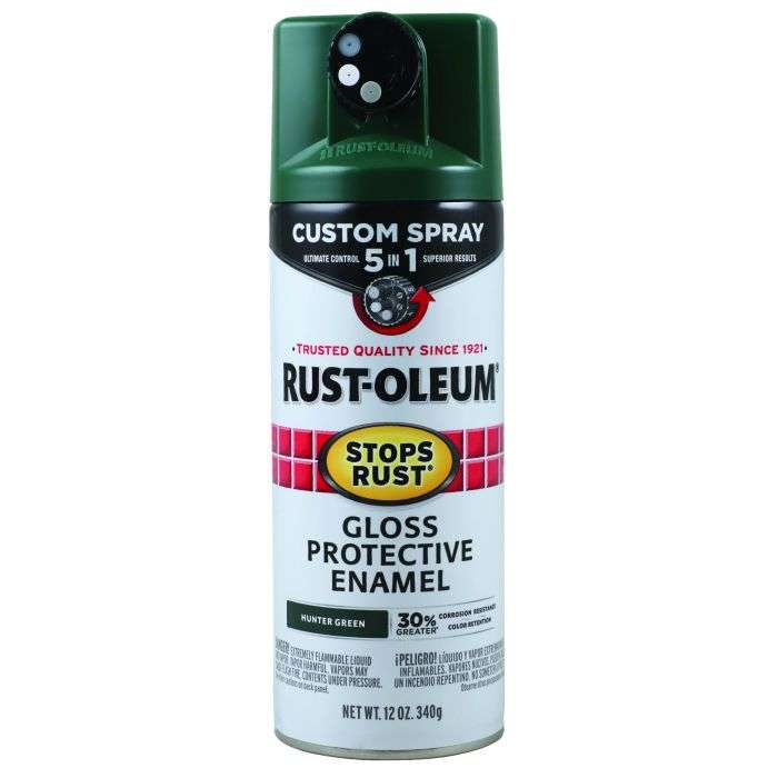 Rust-Oleum Hunter Green Spray Paint Stops Rust 5In1 340g Gloss