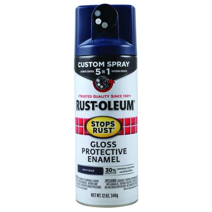Rust-Oleum Navy Blue Spray Paint Stops Rust 5In1 340g Gloss