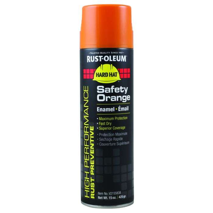 Rust-Oleum Safety Orange Spray Paint Hard Hat V2100