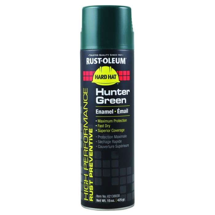 Rust-Oleum Hunter Green Spray Paint Hard Hat VS2100