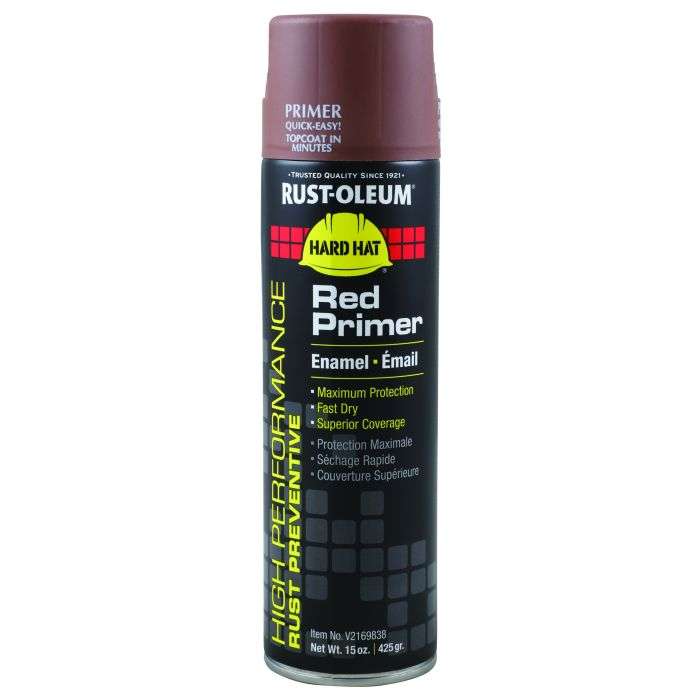 Rust-Oleum Primer Flat Red Spray Paint Hard Hat VS2100