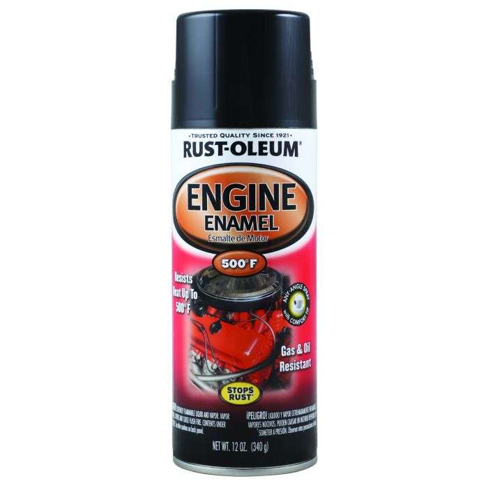 Rust-Oleum Black Gloss Engine Enamel Spray Paint 312g
