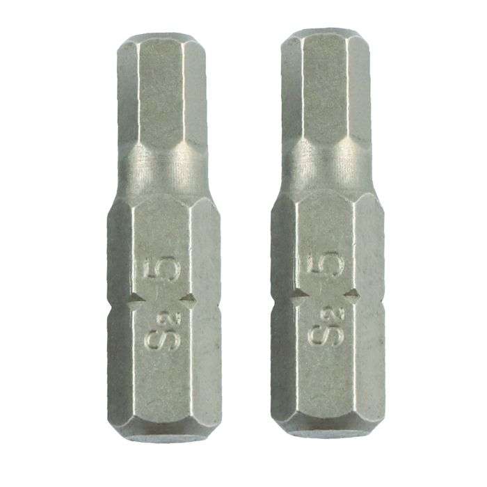 Eureka Hex Bit Size 5 6.5x25mm 2Pk