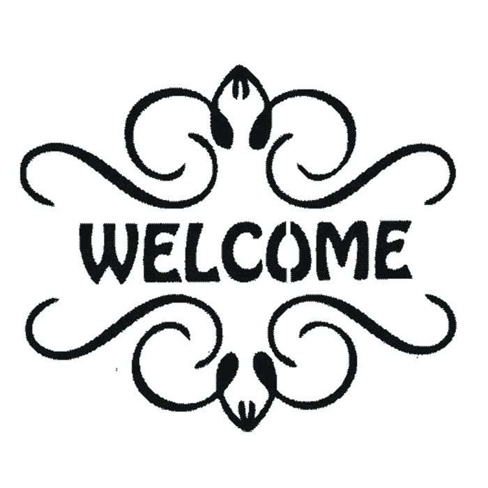 Unlimited Welcome Stencil 196mm