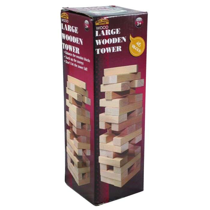 Maxi Toys Large Wooden Tumbling Tower