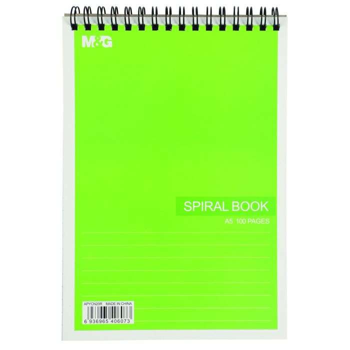M&G Spiral Note Book A5 50 Pages