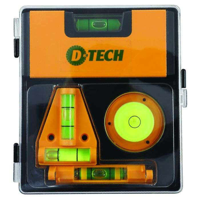 D-Tech 4Pc Level Kit With Storage